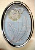 Oval Dandelion Paperweight